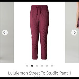 Lululemon Street to Studio pants